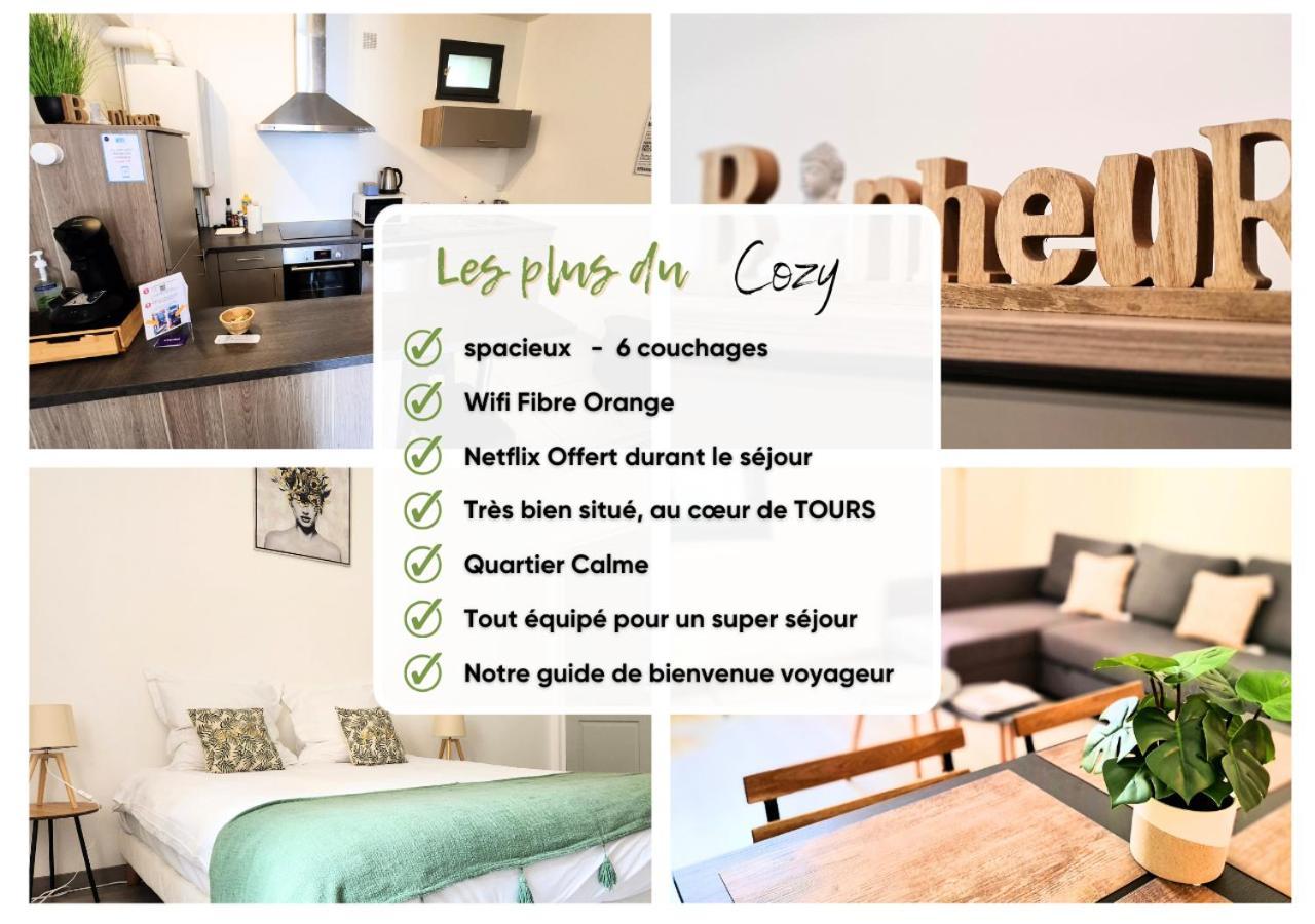 "Cozy Zen" 1 Grande Chambre - Calme - Arrivee Autonome - 6 Pers - Parking Gratuit Tours Eksteriør bilde